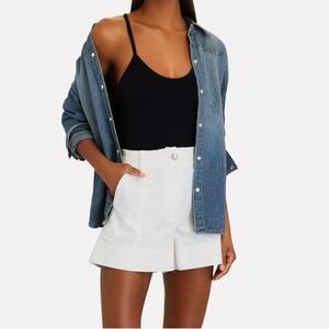 Agolde Dhalia Scoop Neck Cami Bodysuit - Shadow/Large